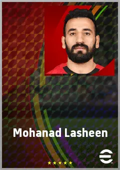 Mohanad Lasheen eFootball 2026 player card, 71 OVR DMF