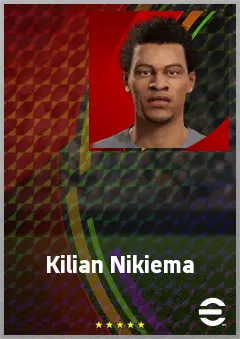 Kilian Nikiema eFootball 2026 player card, 67 OVR GK