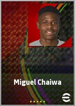 Miguel Chaiwa eFootball 2026 player card, 66 OVR DMF