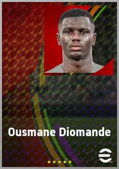 Ousmane Diomande eFootball 2026 player card, 77 OVR CB
