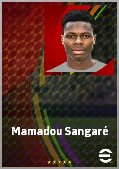 Mamadou Sangaré eFootball 2026 player card, 72 OVR CMF