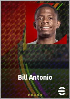 Bill Antonio eFootball 2026 player card, 69 OVR RWF