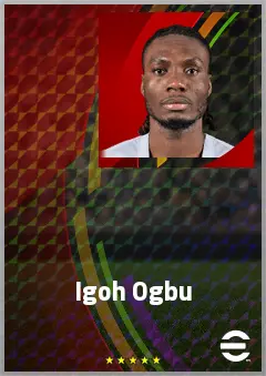 Igoh Ogbu eFootball 2026 player card, 73 OVR CB