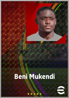 Beni Mukendi eFootball 2026 player card, 71 OVR CMF