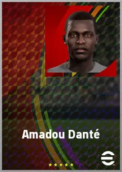 Amadou Danté eFootball 2026 player card, 69 OVR LB