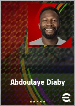 Abdoulaye Diaby eFootball 2026 player card, 68 OVR CB