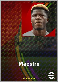 Maestro eFootball 2026 player card, 70 OVR CMF