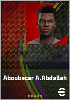 Aboubacar A.Abdallah eFootball 2026 player card, 62 OVR CF