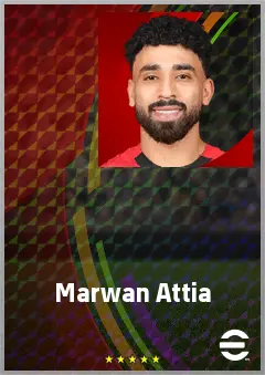Marwan Attia eFootball 2026 player card, 73 OVR DMF