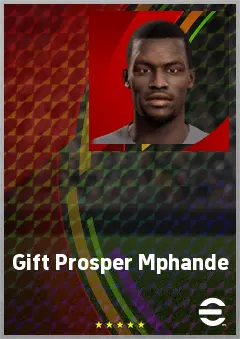 Gift Prosper Mphande eFootball 2026 player card, 66 OVR CB