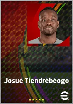 Josué Tiendrébéogo eFootball 2026 player card, 64 OVR CMF
