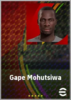 Gape Mohutsiwa eFootball 2026 player card, 65 OVR DMF