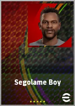 Segolame Boy eFootball 2026 player card, 65 OVR RWF