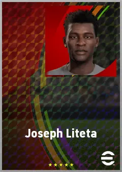 Joseph Liteta eFootball 2026 player card, 63 OVR DMF