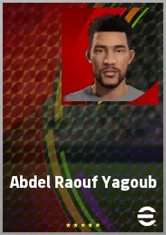 Abdel Raouf Yagoub eFootball 2026 player card, 62 OVR AMF