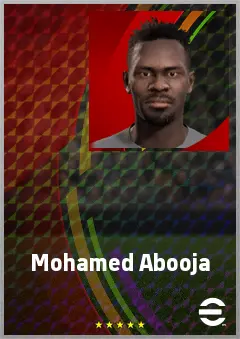 Mohamed Abooja eFootball 2026 player card, 63 OVR GK