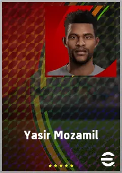 Yasir Mozamil eFootball 2026 player card, 61 OVR RWF