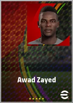 Awad Zayed eFootball 2026 player card, 61 OVR CB