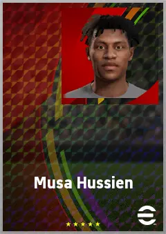 Musa Hussien eFootball 2026 player card, 60 OVR LWF
