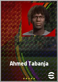 Ahmed Tabanja eFootball 2026 player card, 63 OVR LB