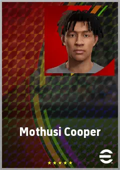 Mothusi Cooper eFootball 2026 player card, 61 OVR CMF