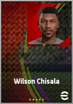 Wilson Chisala eFootball 2026 player card, 66 OVR AMF