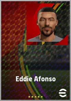 Eddie Afonso eFootball 2026 player card, 64 OVR RB