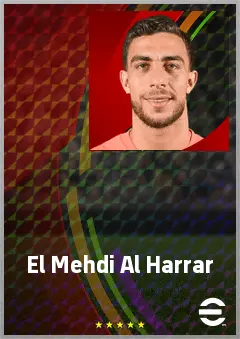 El Mehdi Al Harrar eFootball 2026 player card, 70 OVR GK