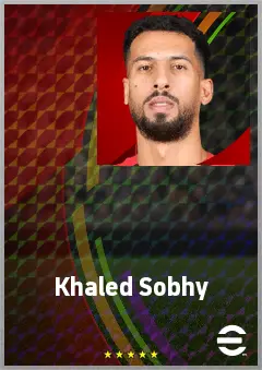 Khaled Sobhy eFootball 2026 player card, 70 OVR CB