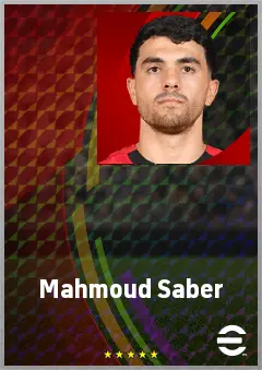 Mahmoud Saber eFootball 2026 player card, 69 OVR CMF