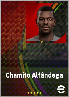 Chamito Alfândega eFootball 2026 player card, 64 OVR CF