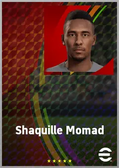 Shaquille Momad eFootball 2026 player card, 67 OVR DMF