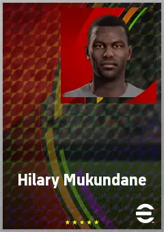 Hilary Mukundane eFootball 2026 player card, 66 OVR CB