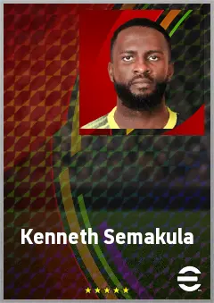 Kenneth Semakula eFootball 2026 player card, 65 OVR DMF