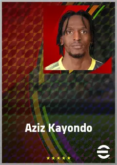 Aziz Kayondo eFootball 2026 player card, 66 OVR LB
