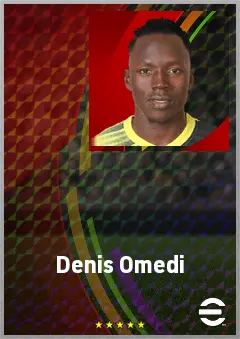 Denis Omedi eFootball 2026 player card, 65 OVR SS