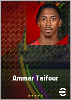 Ammar Taifour eFootball 2026 player card, 64 OVR DMF