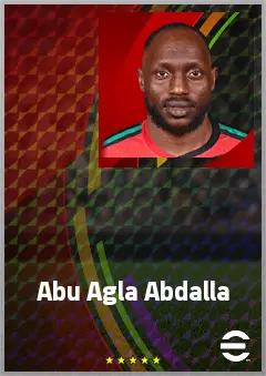 Abu Agla Abdalla eFootball 2026 player card, 65 OVR DMF