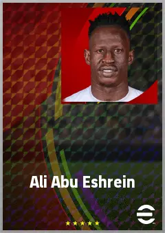 Ali Abu Eshrein eFootball 2026 player card, 64 OVR GK