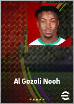Al Gozoli Nooh eFootball 2026 player card, 63 OVR SS