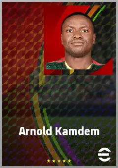 Arnold Kamdem eFootball 2026 player card, 67 OVR DMF