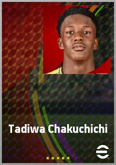 Tadiwa Chakuchichi eFootball 2026 player card, 62 OVR RWF