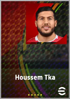 Houssem Tka eFootball 2026 player card, 68 OVR CMF