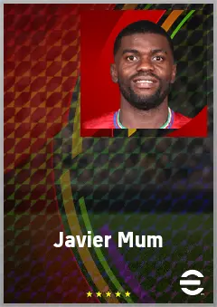 Javier Mum eFootball 2026 player card, 63 OVR CB