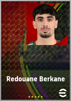 Redouane Berkane eFootball 2026 player card, 70 OVR CF