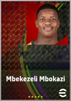 Mbekezeli Mbokazi eFootball 2026 player card, 67 OVR CB
