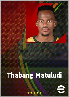 Thabang Matuludi eFootball 2026 player card, 66 OVR RB