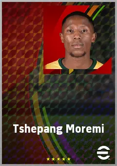 Tshepang Moremi eFootball 2026 player card, 68 OVR LWF