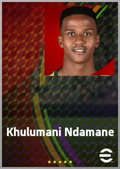 Khulumani Ndamane eFootball 2026 player card, 66 OVR CB