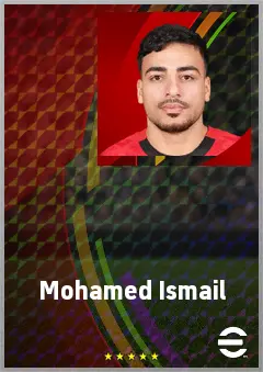 Mohamed Ismail eFootball 2026 player card, 70 OVR CB